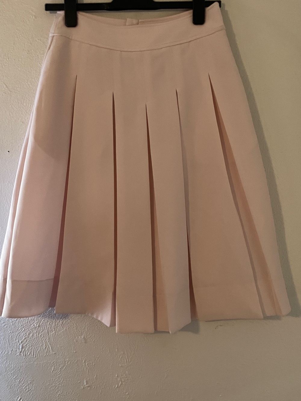A Loves A NWOT Light Pink Box Pleated A-Line Skirt Pockets Lined Sz 2
